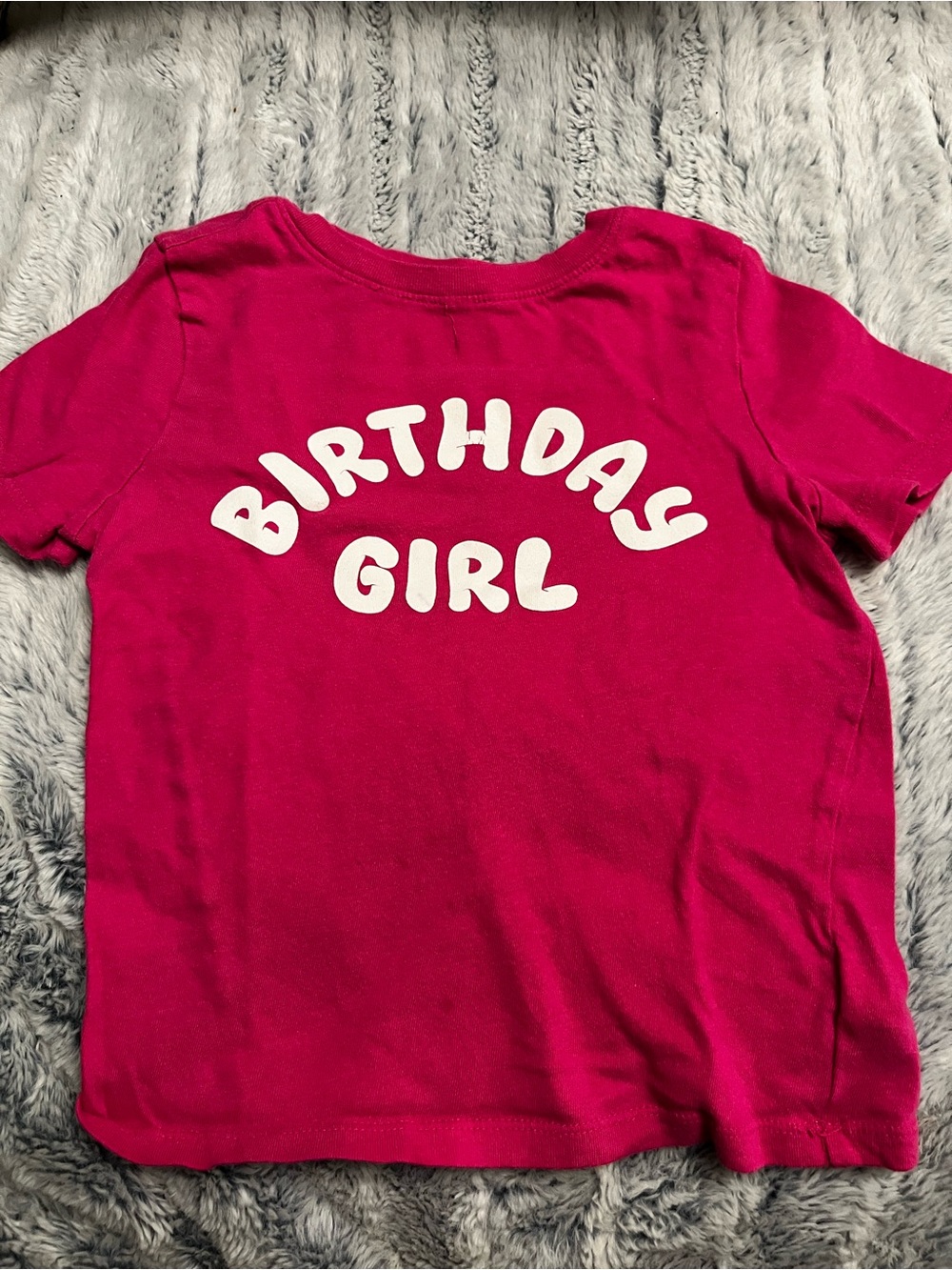 Old Navy Hot Pink "Birthday Girl" Short Sleeve Tee for Kids